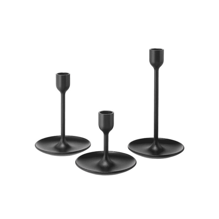 Black Taper Candle Holders