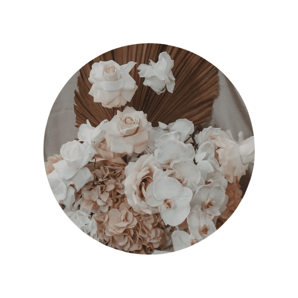 Individual boho Palm Arrangement