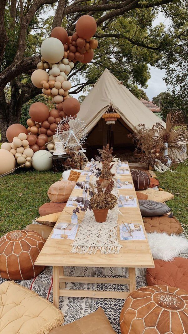 Luxury Pop up Picnic Tables NS Prop Styling