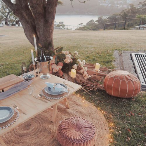Luxury Pop up Picnic Tables NS Prop Styling