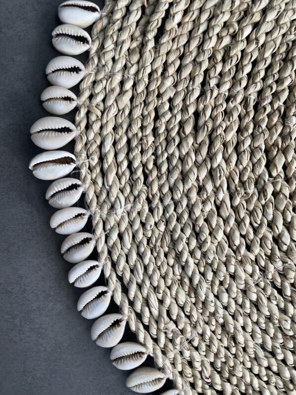 Shell Wicker Rattan Placemat / Charger Plate NS Prop Styling
