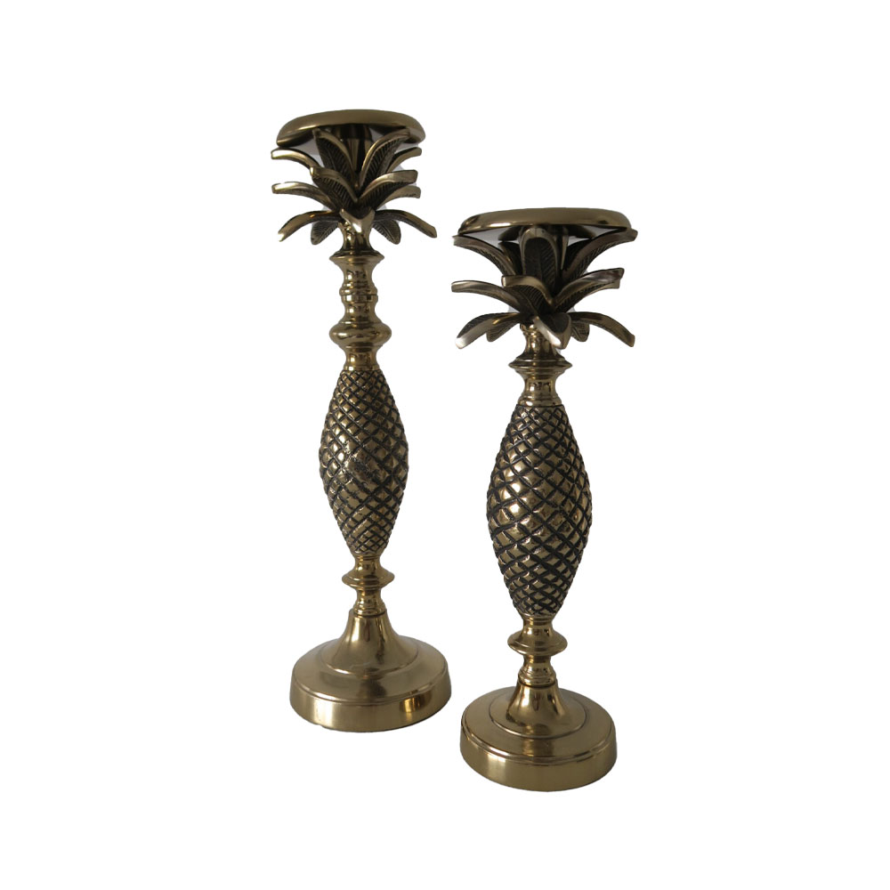 Hampton Gold Palm Candle Holder