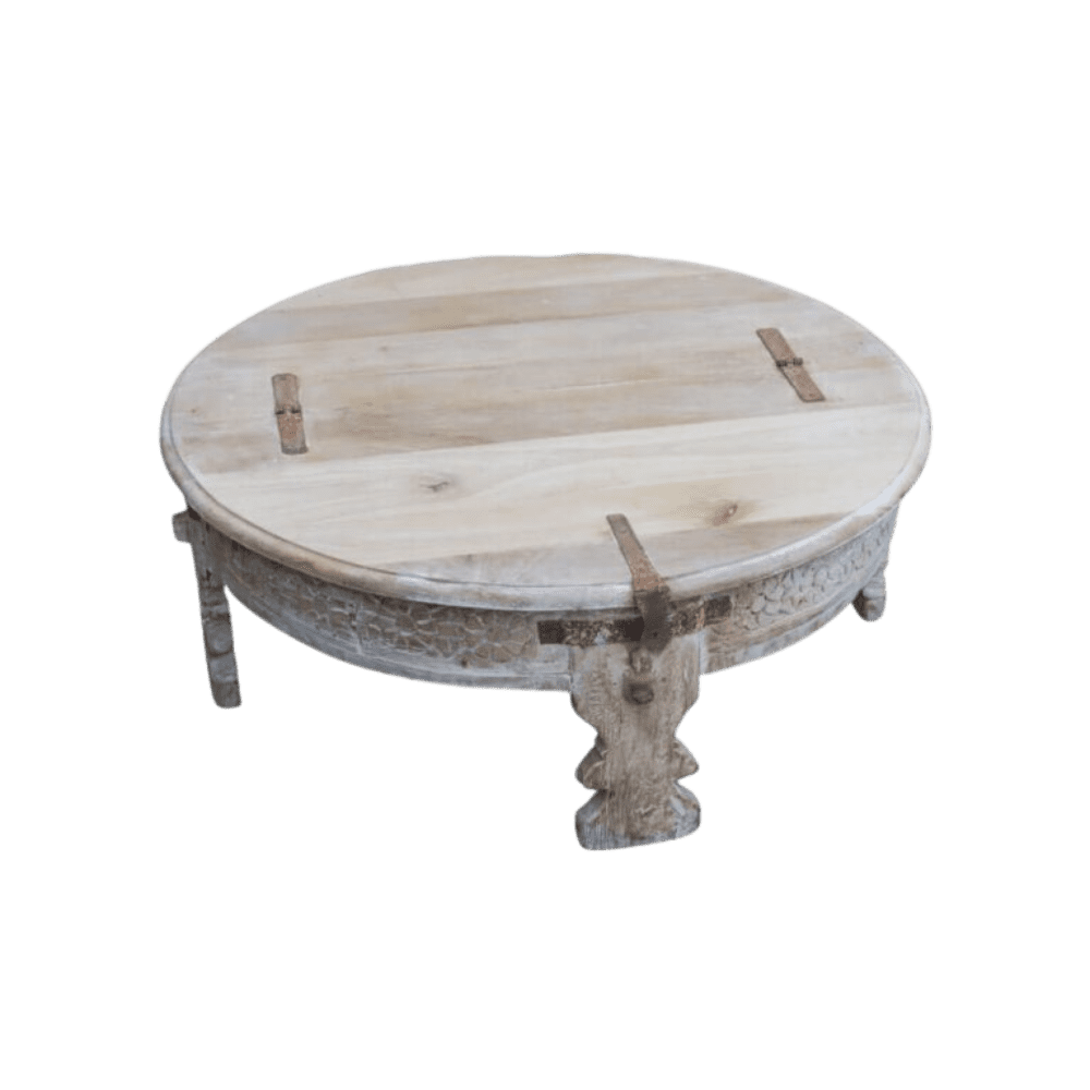 Large Chakki Table with Lid