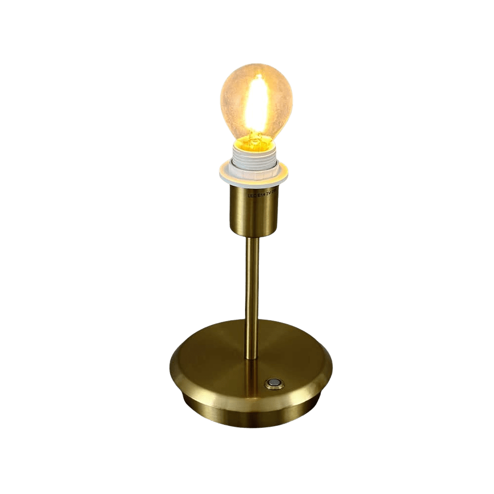 Porsha Brass Short Gold Lamp Base