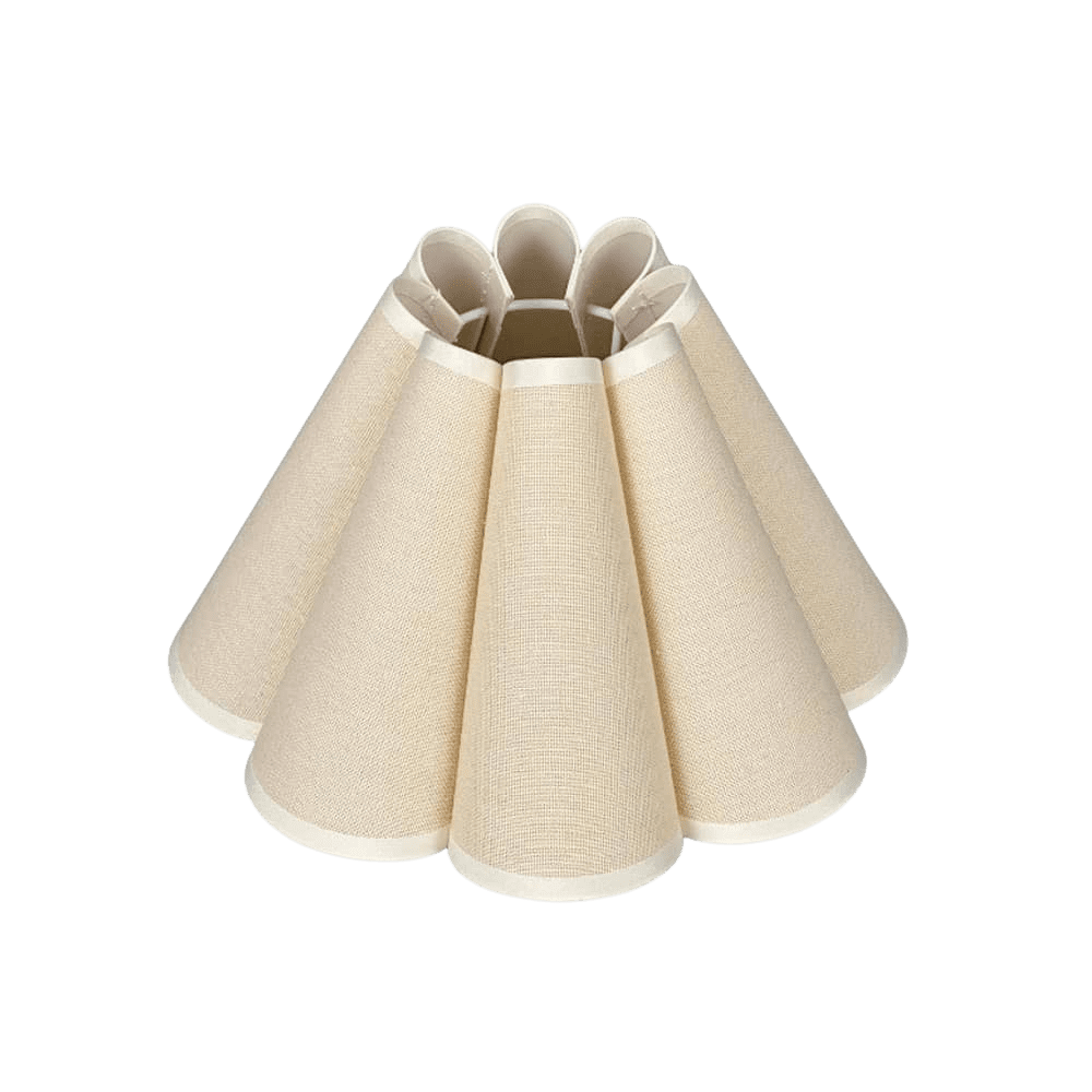Beige Scalloped Shade