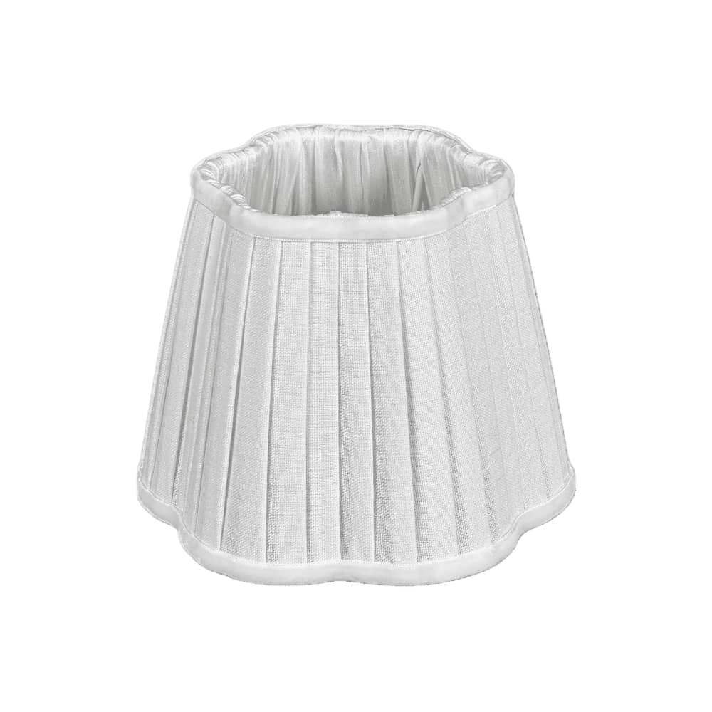 White Scalloped shade