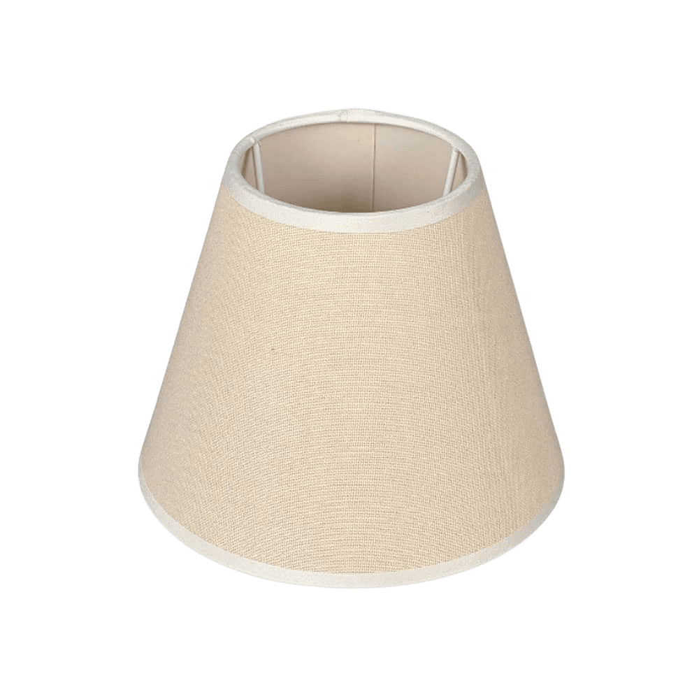Beige white trim shade